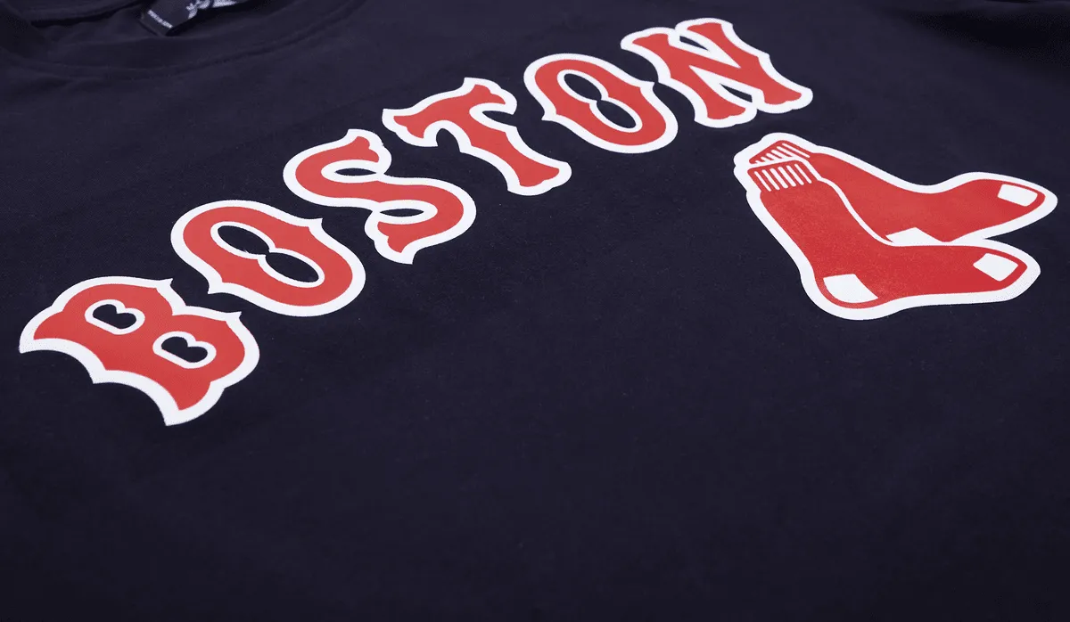 MLB BOSTON RED SOX LOGO PRO TEAM MEN'S TAPING TOP (MIDNIGHT NAVY/RED)