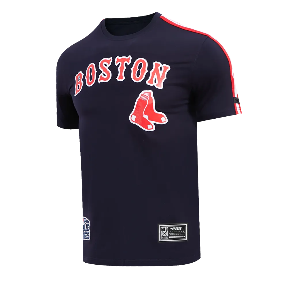 MLB BOSTON RED SOX LOGO PRO TEAM MEN'S TAPING TOP (MIDNIGHT NAVY/RED)