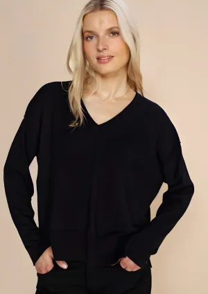 MMTani V-Neck Knit Black