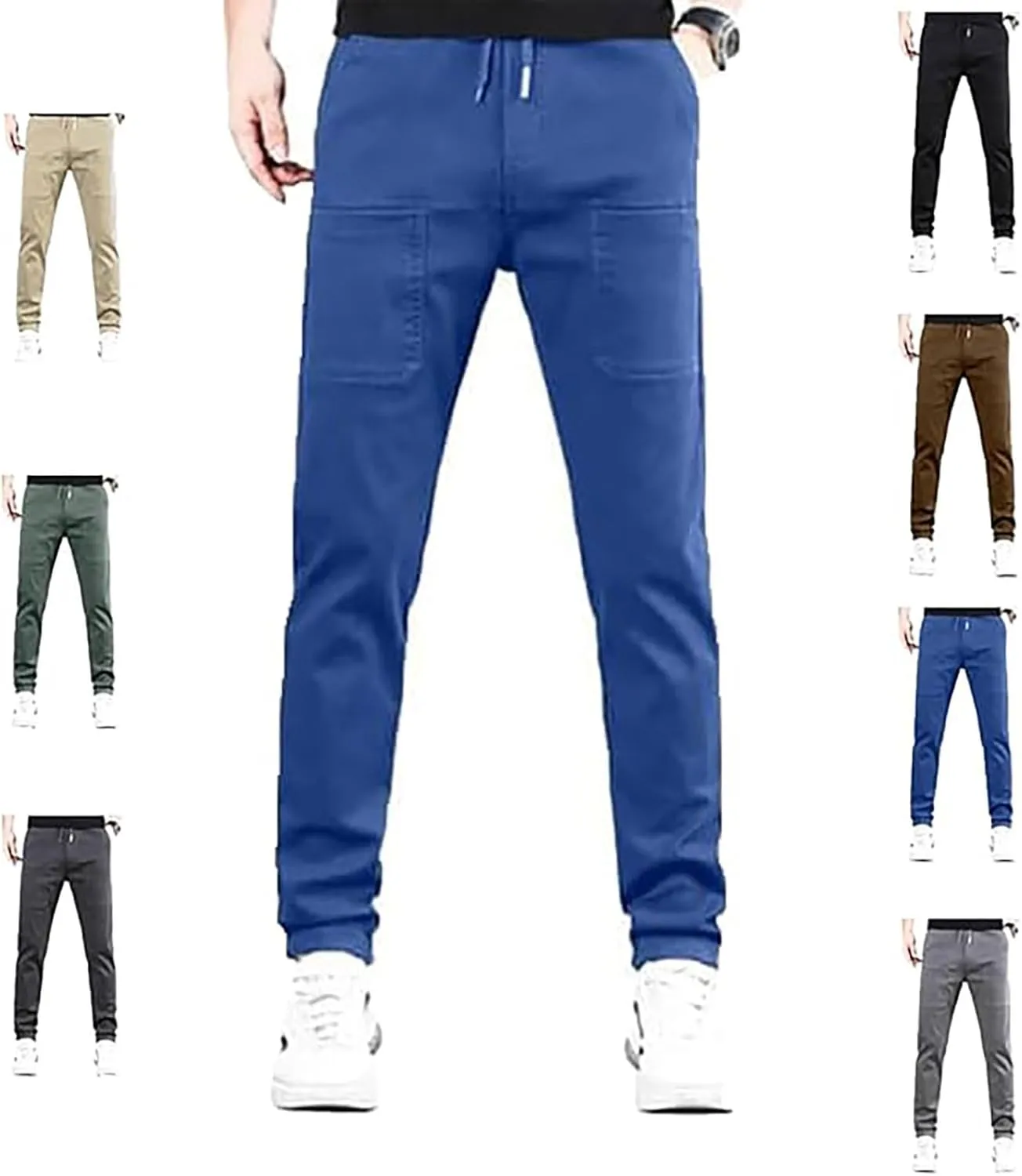 Palcomfy Pants for Men Pocket Casual Pants Loose Fit Men's Casual Pants Men's Palcomfy Ultra Stretch Breathable