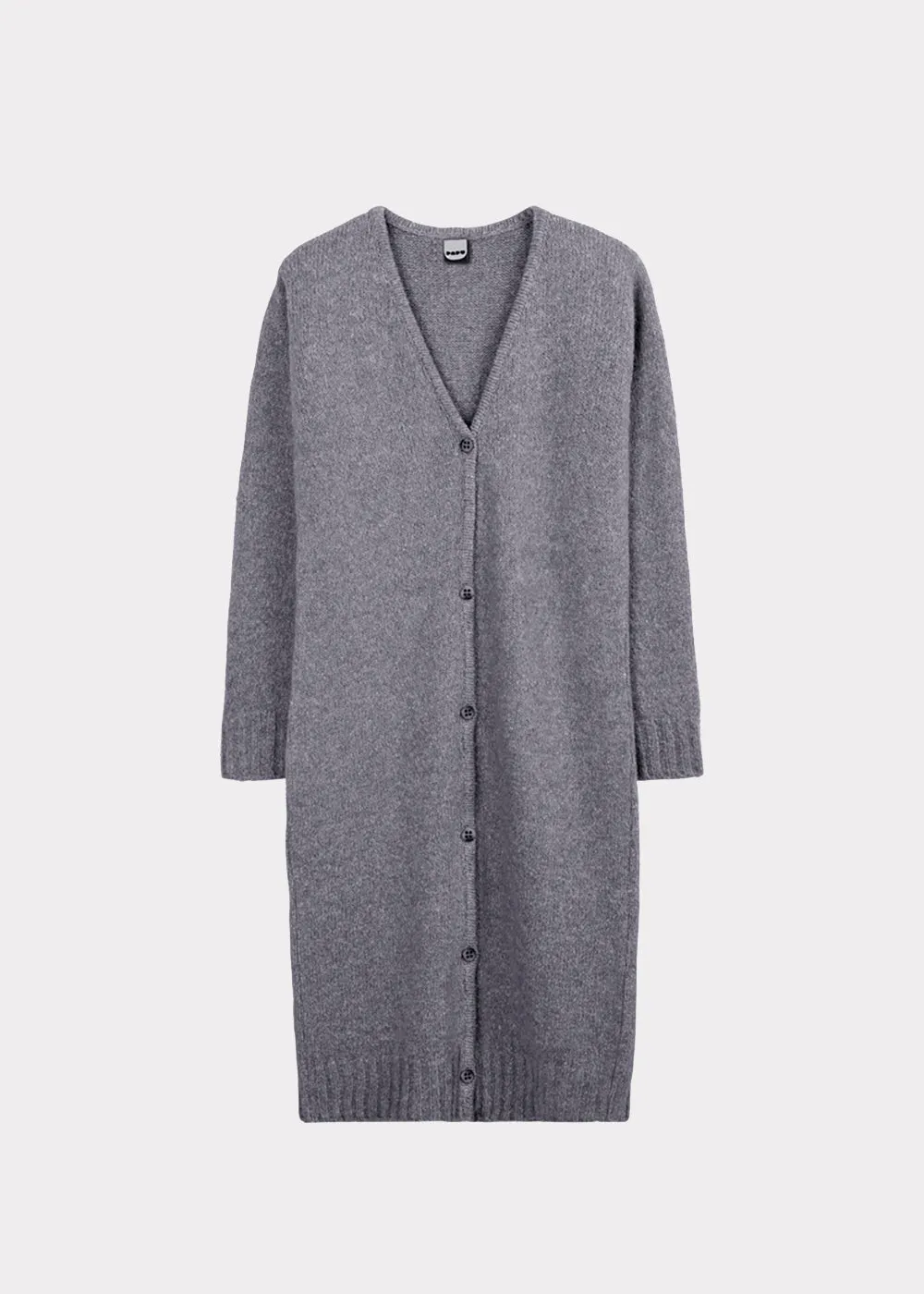 Petit Fluffy Knit Cardigan Granit Grey