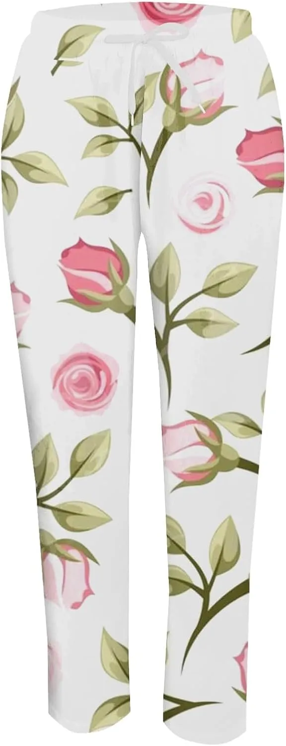 Plus Size Linen Pants for Women Plus Size Summer Cotton Palazzo Pants for Women Casual Summer Trousers