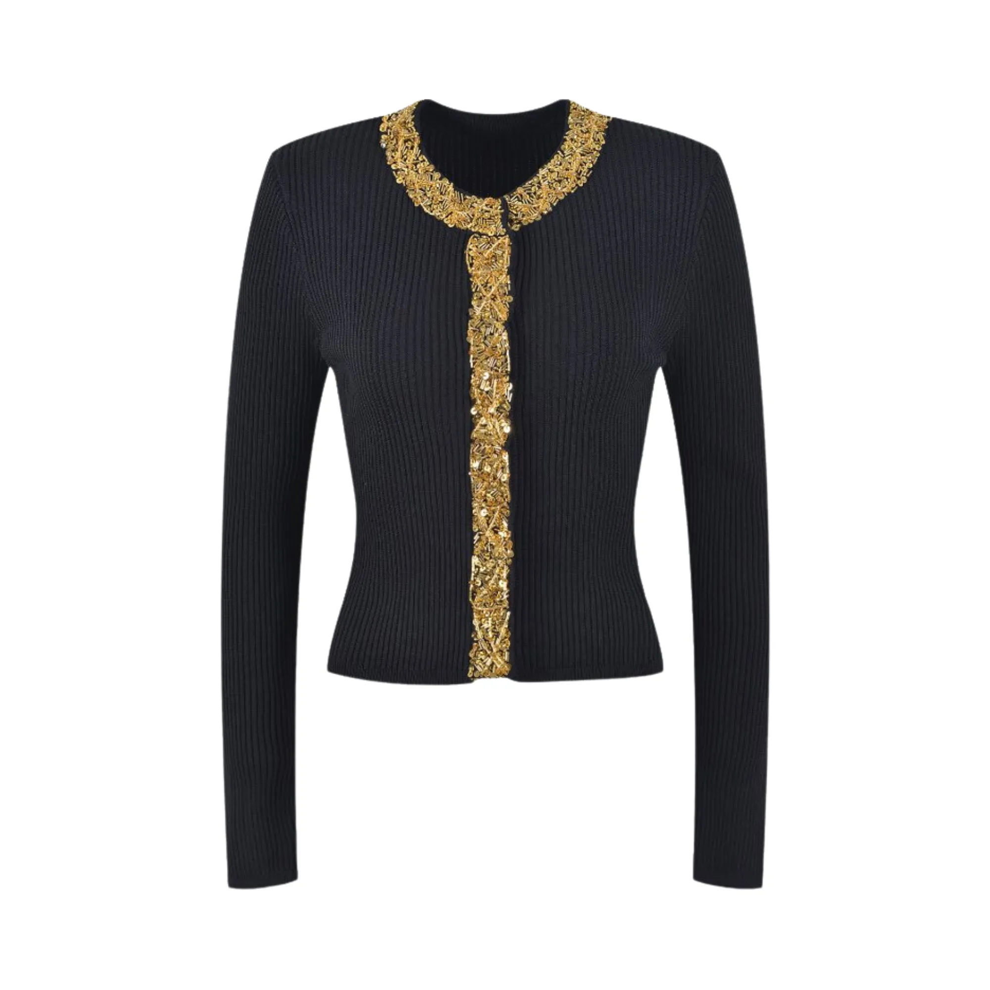 Pre Order:  Beaded Sequined Knit Cardigan