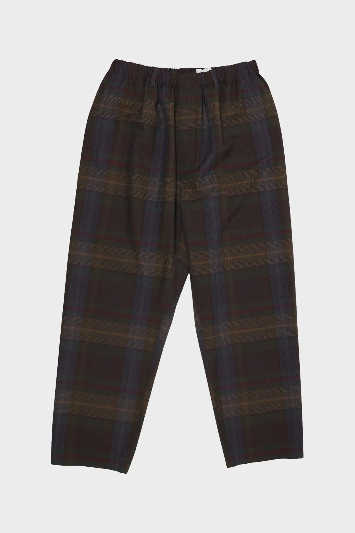 Relaxed Pants - Khaki/Burgundy