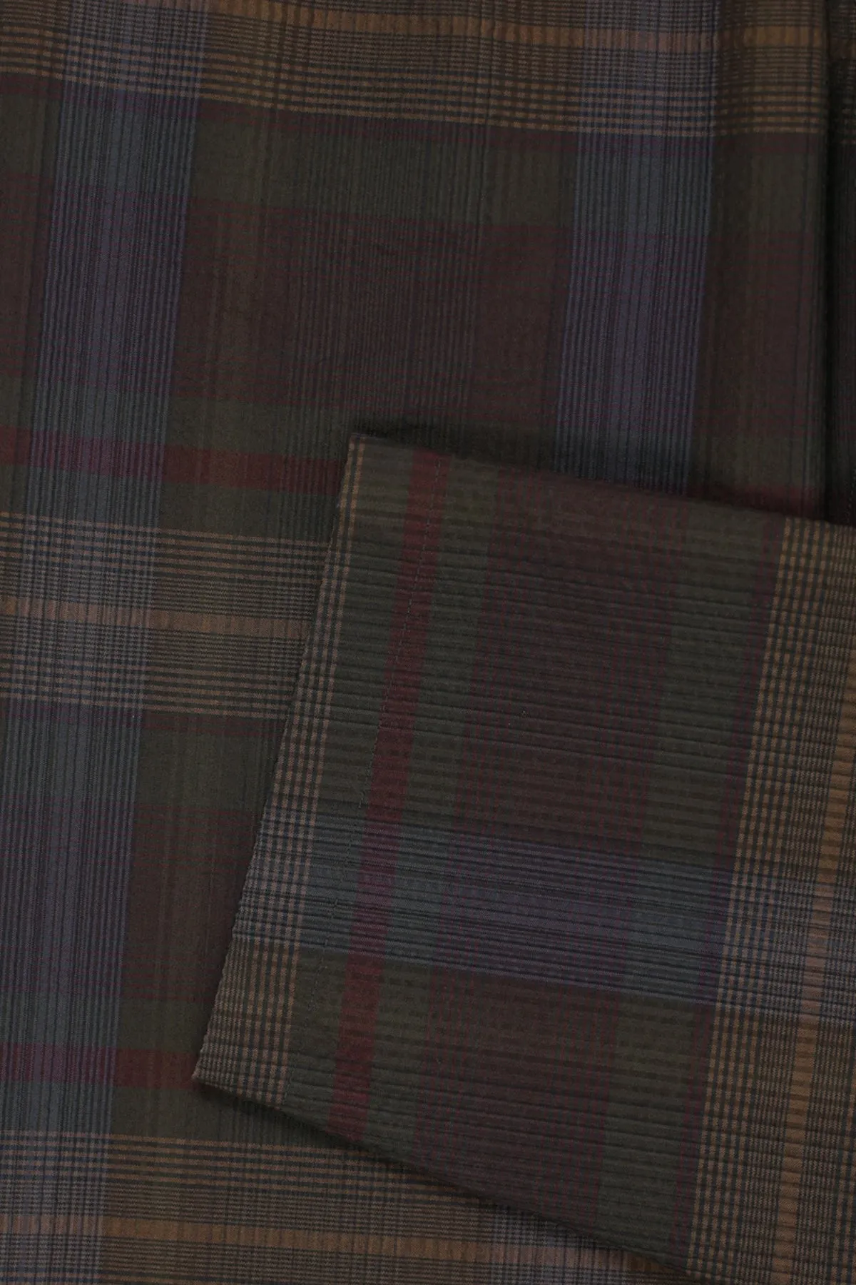 Relaxed Pants - Khaki/Burgundy