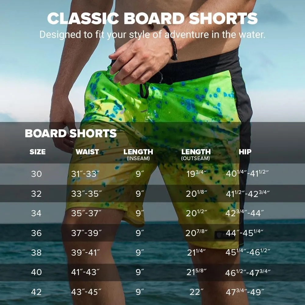 S A Company Men's 4-Way Stretch Board Shorts