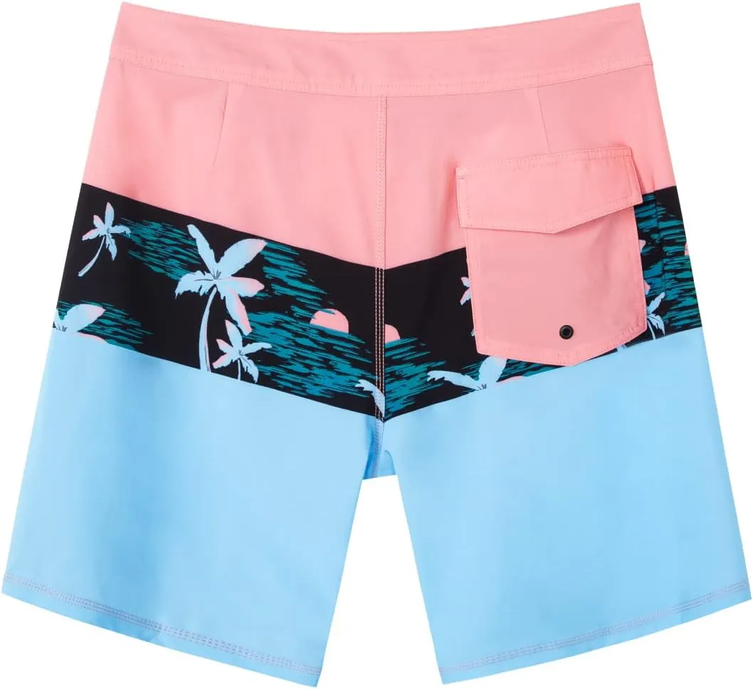 SURF CUZ Men's Board Short Beach Short 4-Way Stretch Swim Short