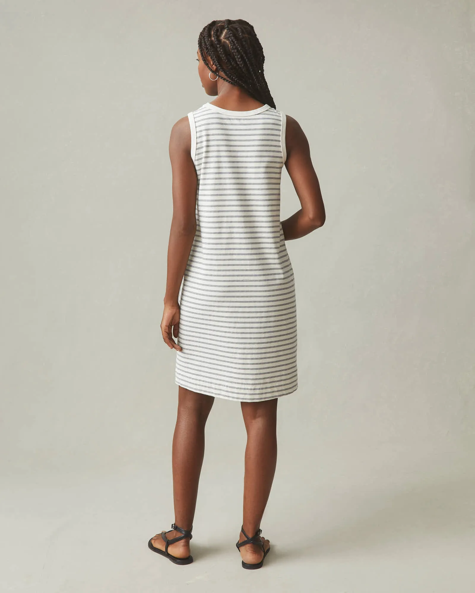 Tank Dress - Flint Stone Stripe