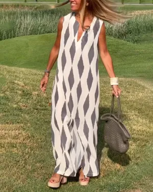 TastyHottie - Diamond print slit dress