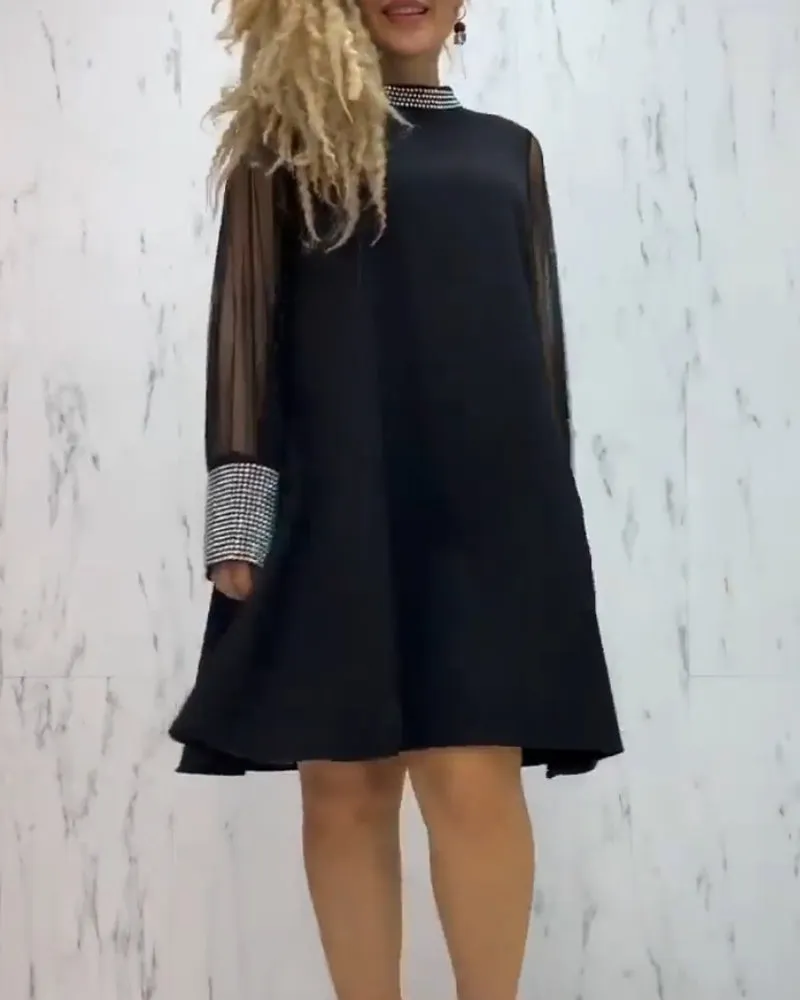 TastyHottie - Elegant A-Line Long Sleeve Dress