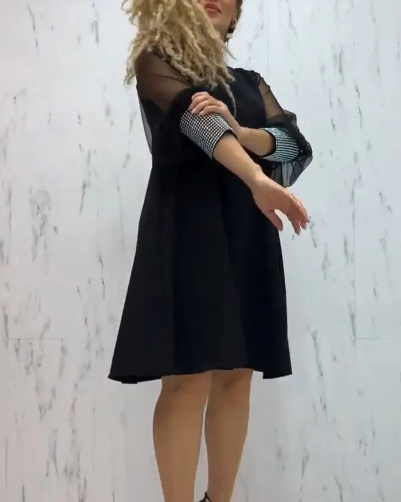 TastyHottie - Elegant A-Line Long Sleeve Dress