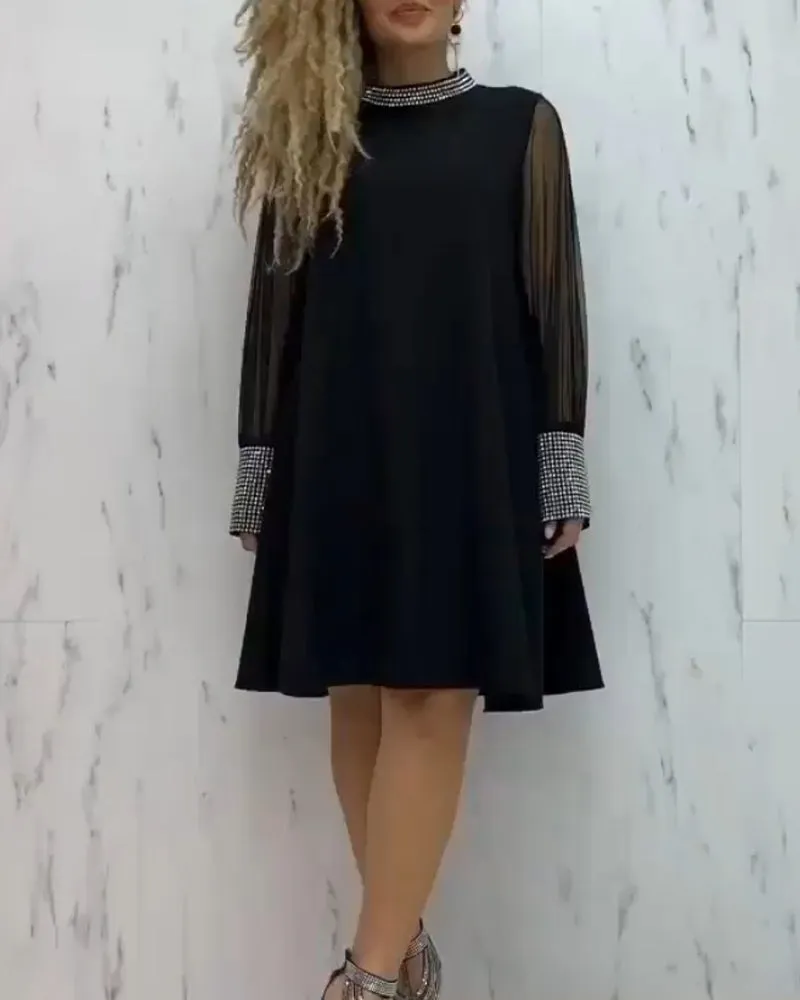 TastyHottie - Elegant A-Line Long Sleeve Dress