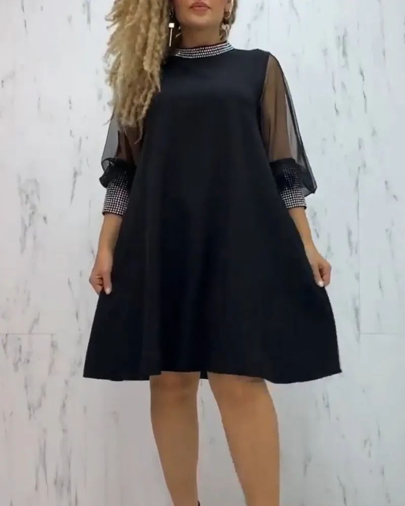 TastyHottie - Elegant A-Line Long Sleeve Dress