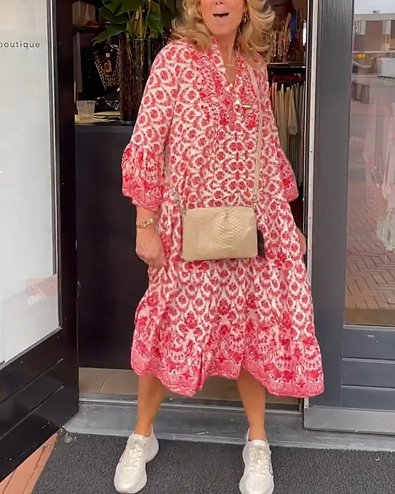 TastyHottie - Fish scale print casual dress