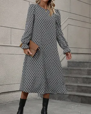 TastyHottie - Printed Round Neck Casual Dress