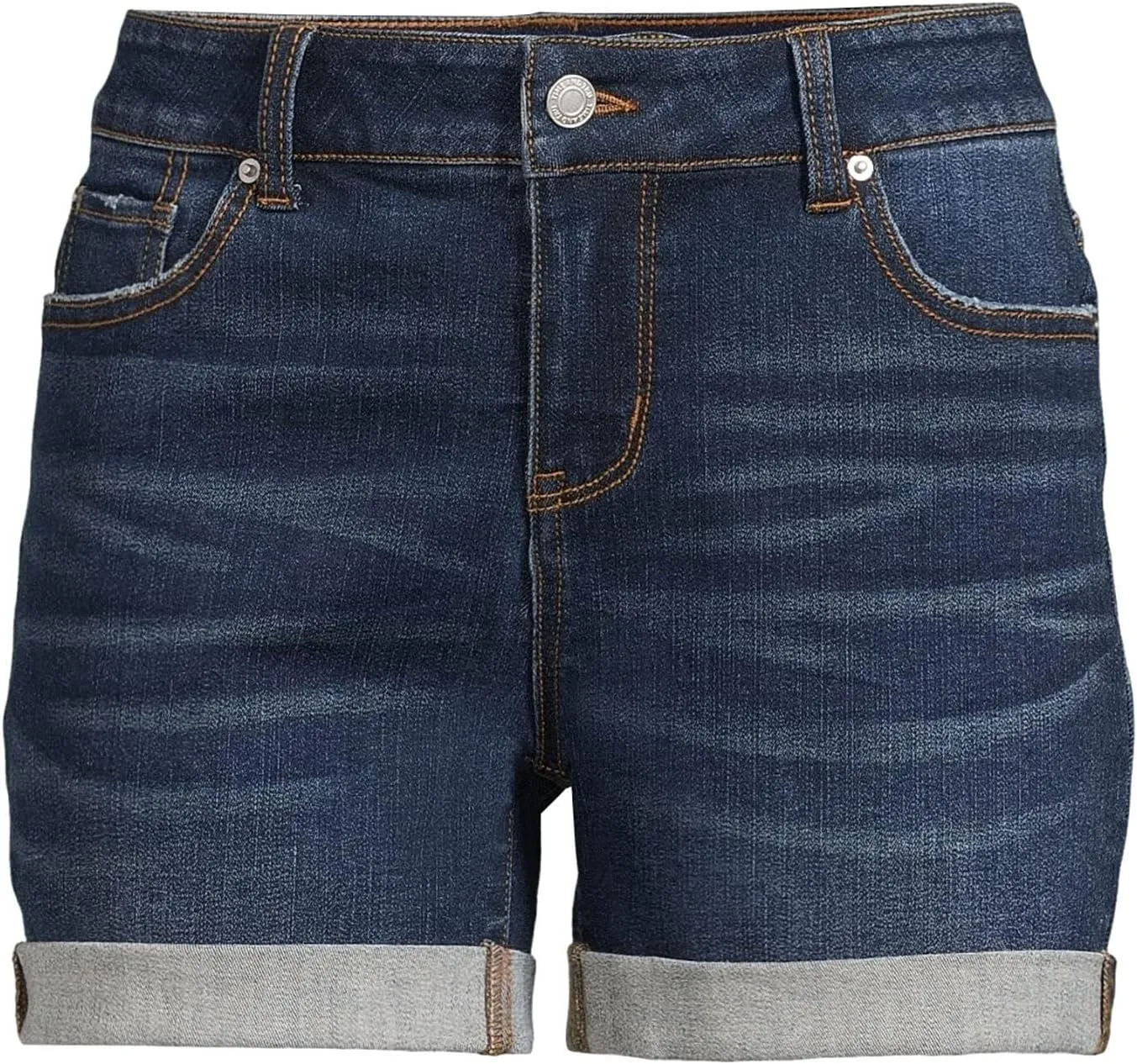 Time and Tru Women's Mid-Rise Denim Shorts