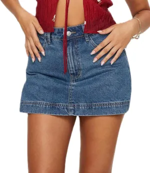 UAURORAO Denim Skort for Women High Waisted Stretchy Jean Mini Skirt Y2k Vintage Washed Denim Shorts with Pockets