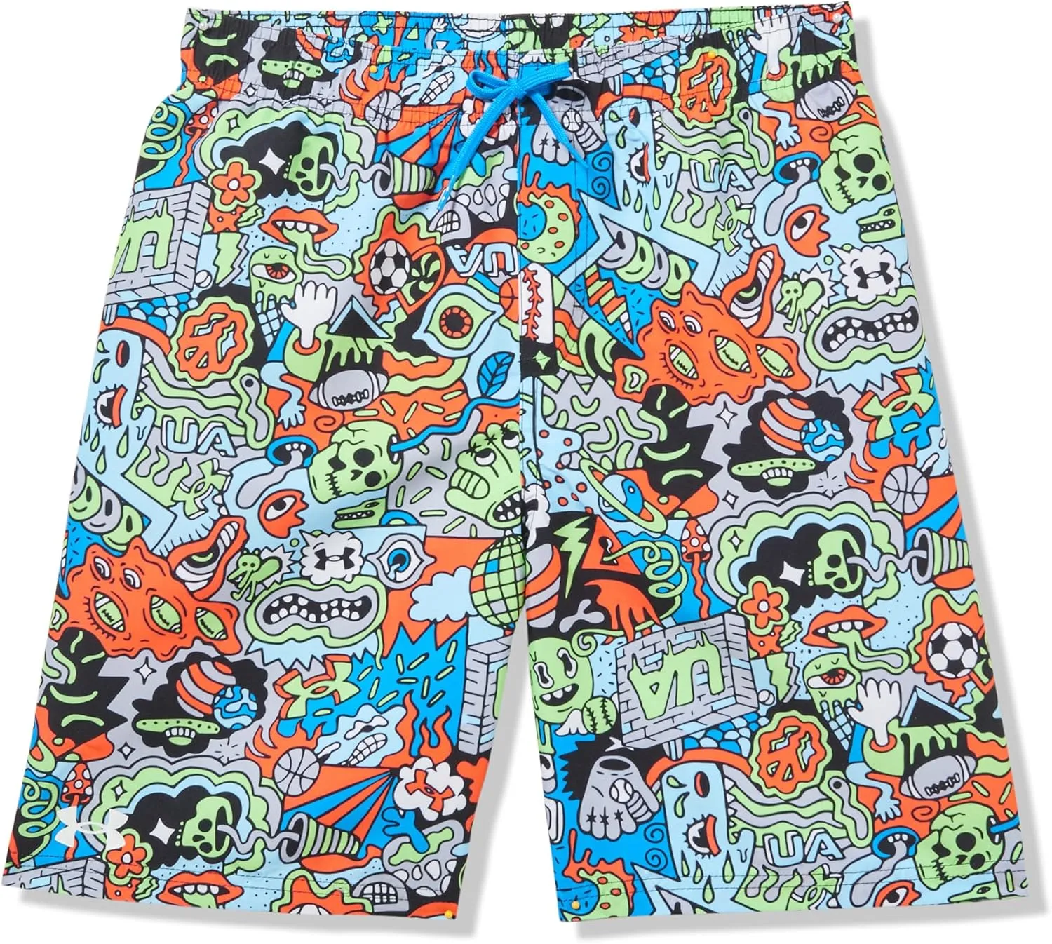 Under Armour Boys Compression Lined Volley, Swim Trunks, Shorts with Drawstring Closure & Elastic Waistband