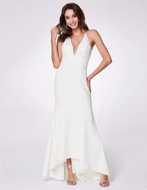 Wedding Dresses Ever Pretty Women's Fashion Simple Backless Lace Cheap Long Bridal Gowns Vestido De Noiva