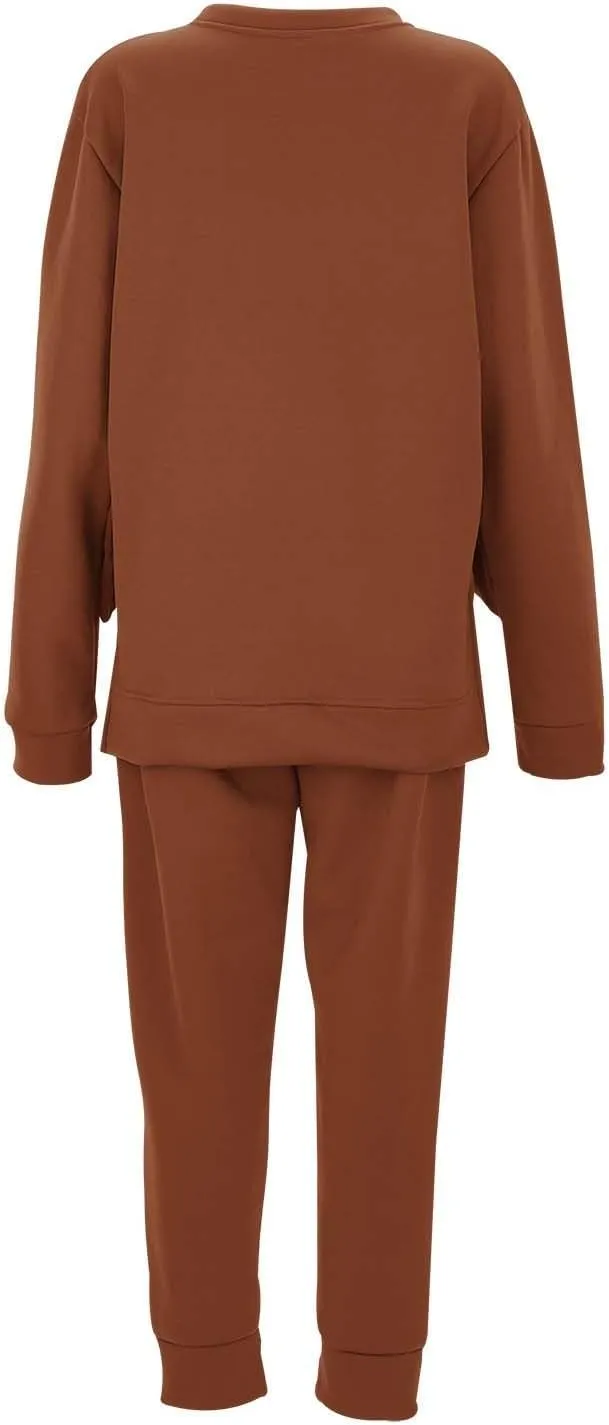 Women 2 Piece Outfits Long Sleeve V Neck Casual Dressy Sweatpants Hoodie Sweatshirt Jogger Sweatpants Outfits