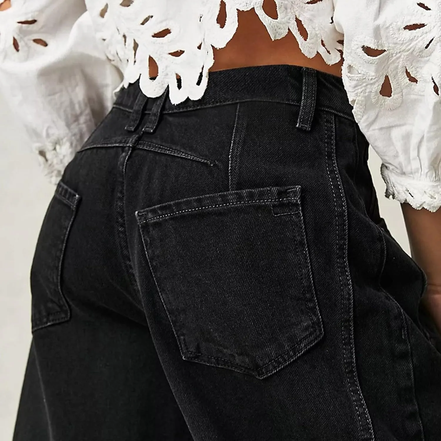 Women Cotton Linen Summer Drawstring Palazzo Lounge Pants Elastic Waist Long Lounge Slim Fit Palazzo Lounge