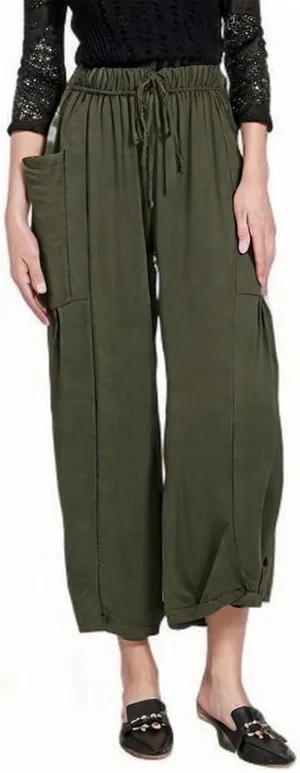 Women Linen Baggy Harem Pants Summer Drawstring Casual Beach Pant 2025 Vacation Wide Leg Lounge Trousers with Pockets