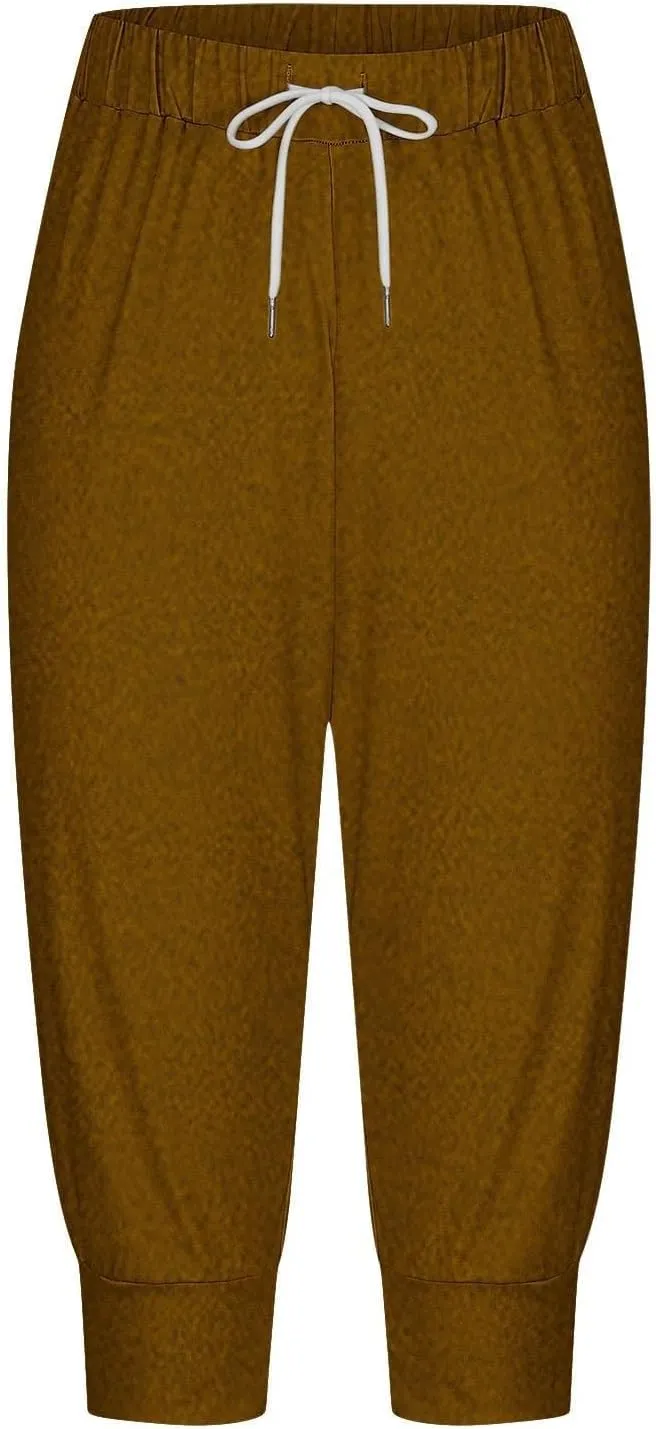 Women Linen Summer Loose Flowy Palazzo Pants High Waist Straight Loose Fit Pant Trousers Vacation