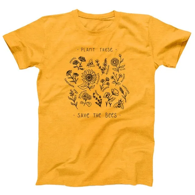 Women Plant  Floral T Shirt