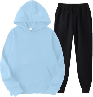 Women's 2024 Fall Two Piece Outfit Long Sleeve V Neck Printed Suits Sweatshirt Wide Leg Sweatpant Suit