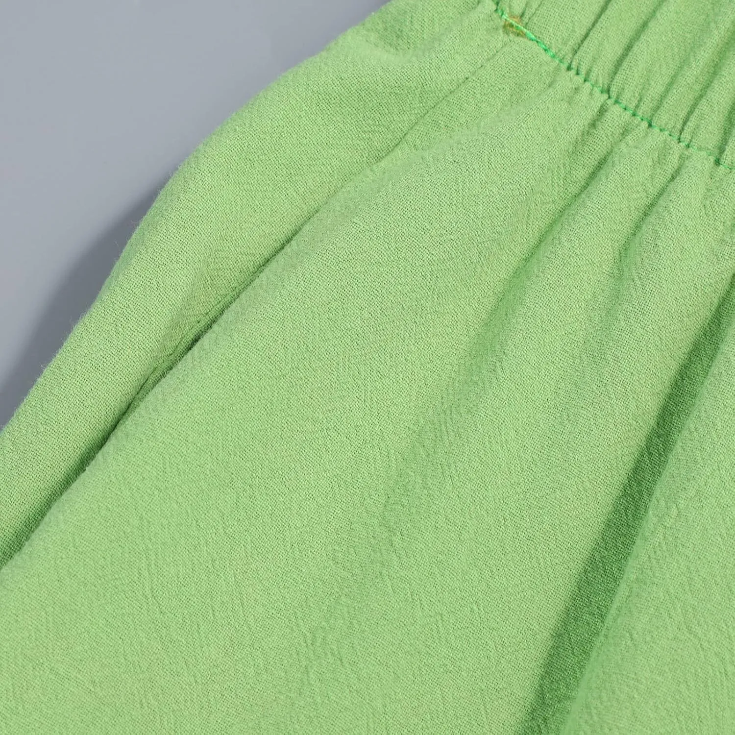 Women's Cotton Linen Pants Summer 2025 Casual Capri Pants with Pockets High Waisted Cropped Comfy Baggy Trousers