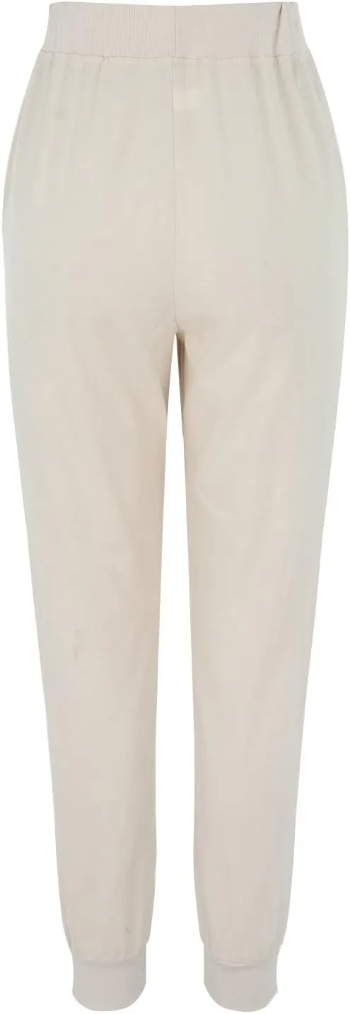 Womens Linen Pants Linen Trousers for Women Summer Casual Elastic Pants with Pockets