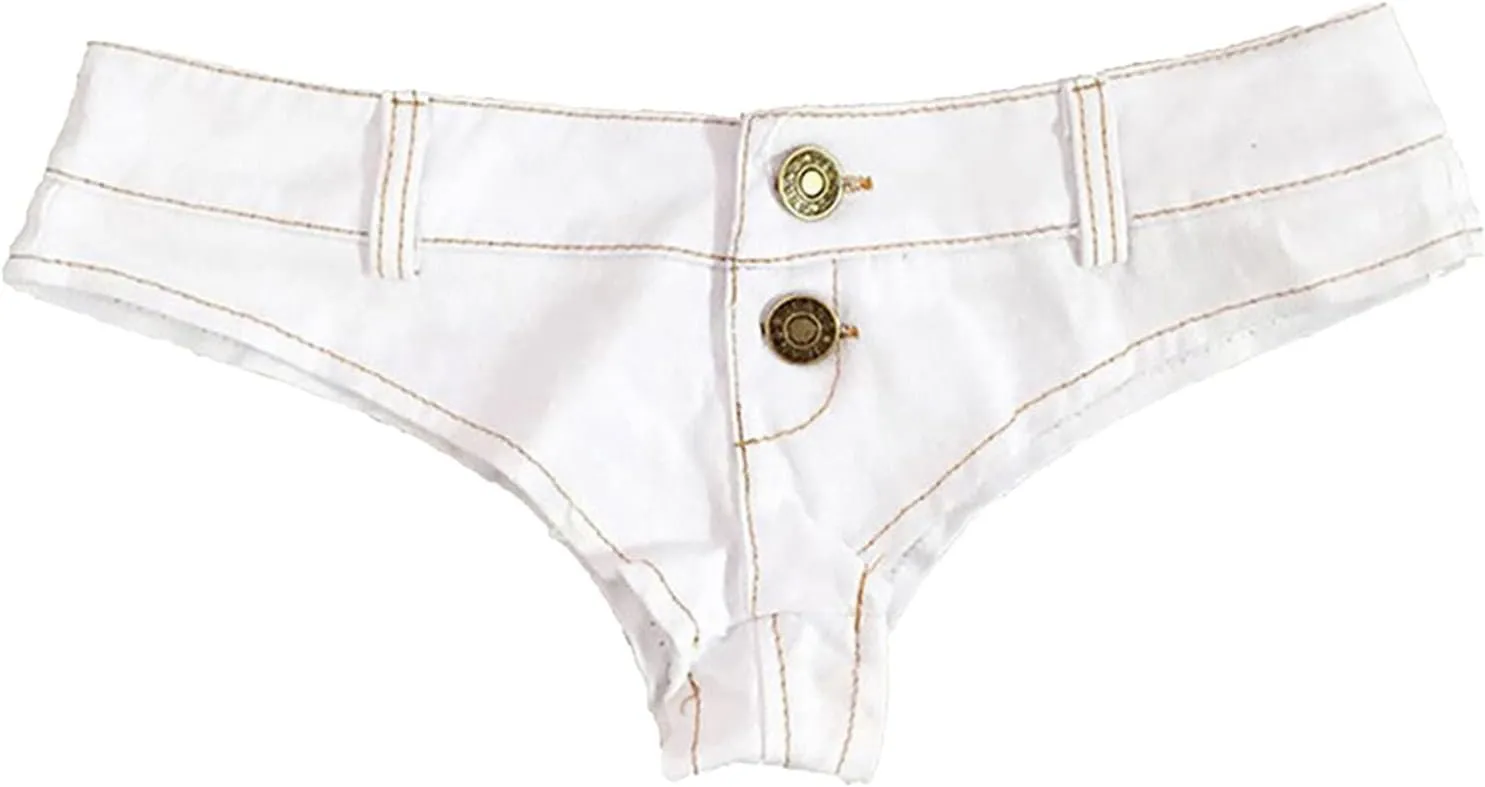Women's Sexy Low Waist Stretch Mini Denim Shorts Hot Pants Clubwear