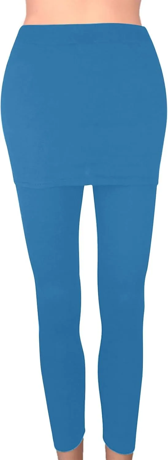 Womens Tennis Skirted Leggings Casual Workout Yoga Pants Golf Skapri with Skirts Activewear Joggers Active Skort