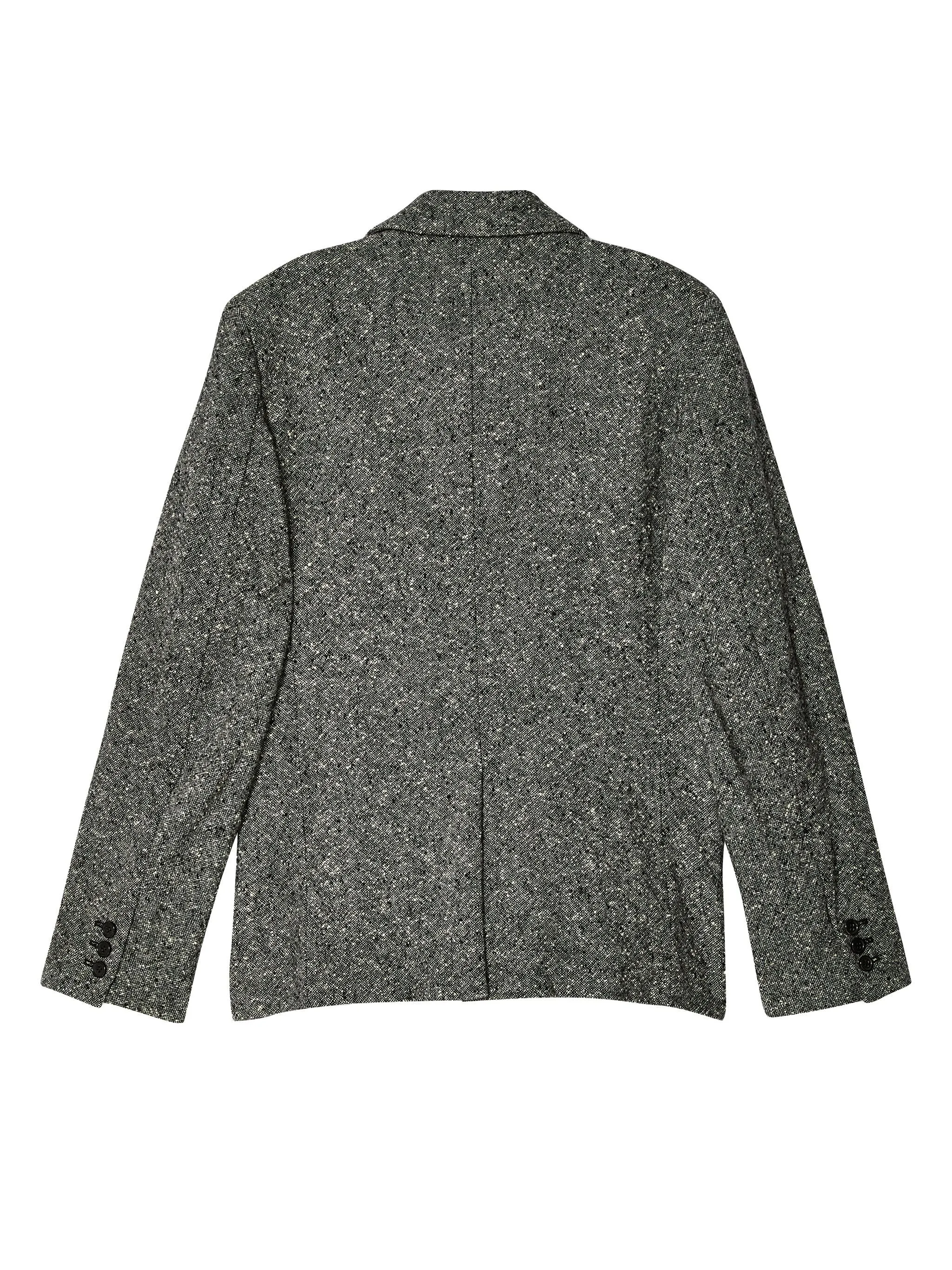 Wool Nylon Nep Tweed Jacket