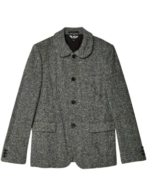 Wool Nylon Nep Tweed Jacket