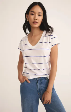 Z Supply ‘Striped Modern Vneck Tee’